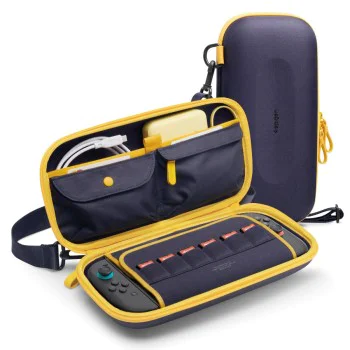 Калъф за Nintendo Switch 2 - Spigen Nano Pop Pro Pouch - Blueberry Navy