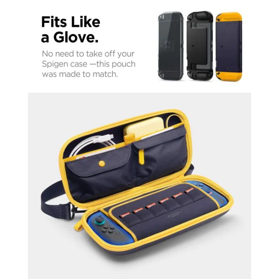 Калъф за Nintendo Switch 2 - Spigen Nano Pop Pro Pouch - Blueberry Navy