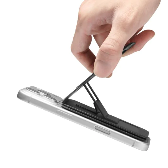Магнитен портфейл и стойка тип статив Spigen Slim Fold Tripod (S314-3) - MagSafe - Черен