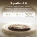 Безжични слушалки Bowie MC1 Pro (A0102503) - Baseus - Bluetooth 6.0, Hi-Res, тип щипка (Open Ear) - Космическо черно
