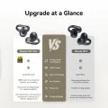 Безжични слушалки Bowie MC1 Pro (A0102503) - Baseus - Bluetooth 6.0, Hi-Res, тип щипка (Open Ear) - Космическо черно