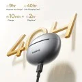 Безжични слушалки Bowie MC1 Pro (A0102503) - Baseus - Bluetooth 6.0, Hi-Res, тип щипка (Open Ear) - Космическо черно
