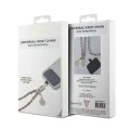 Ремък за ръка Guess Hand Strap Saffiano 4G Charm - Универсален, Saffiano еко кожа - Черен