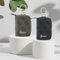 Чантичка за кабели Guess 4G Triangle (GUABP4DPTK) - за пътуване, Еко кожа - Черна