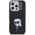 Калъф за iPhone 16 Pro Max - Karl Lagerfeld IML Aquarelle Karl & Logo MagSafe - Черен