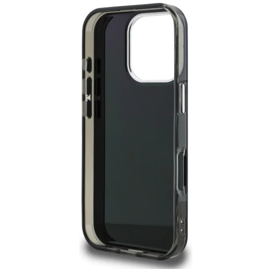 Калъф за iPhone 16 Pro Max - Karl Lagerfeld IML Aquarelle Karl & Logo MagSafe - Черен