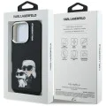 Калъф за iPhone 16 Pro Max - Karl Lagerfeld IML Aquarelle Karl & Choupette - Черен
