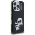 Калъф за iPhone 16 Pro Max - Karl Lagerfeld IML Aquarelle Karl & Choupette - Черен