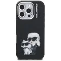 Калъф за iPhone 16 Pro Max - Karl Lagerfeld IML Aquarelle Karl & Choupette - Черен