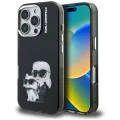 Калъф за iPhone 16 Pro Max - Karl Lagerfeld IML Aquarelle Karl & Choupette - Черен