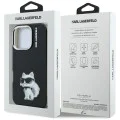 Калъф за iPhone 16 Pro Max - Karl Lagerfeld IML Aquarelle Choupette Logo - Черен