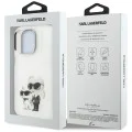 Калъф за iPhone 16 Pro - Karl Lagerfeld IML Aquarelle Karl & Choupette - Бял