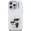 Калъф за iPhone 16 Pro - Karl Lagerfeld IML Aquarelle Karl & Choupette - Бял