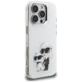 Калъф за iPhone 16 Pro - Karl Lagerfeld IML Aquarelle Karl & Choupette - Бял