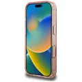 Калъф за iPhone 16 Pro - Karl Lagerfeld IML Aquarelle Choupette Logo - Розов