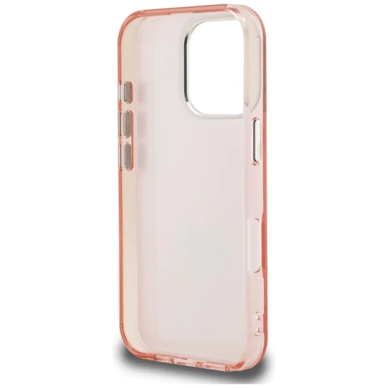 Калъф за iPhone 16 Pro - Karl Lagerfeld IML Aquarelle Choupette Logo - Розов