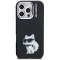 Калъф за iPhone 16 Pro - Karl Lagerfeld IML Aquarelle Choupette Logo - Черен
