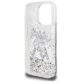 Калъф за iPhone 16 Pro Max - Karl Lagerfeld Liquid Glitter Choupette Logo MagSafe - Прозрачен