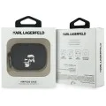 Силиконов калъф за Apple AirPods Pro 3 - Karl Lagerfeld Silicone Karl&Choupette Head 3D - Черен