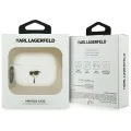 Силиконов калъф за Apple AirPods Pro 3 - Karl Lagerfeld Silicone Karl Head 3D - Бял