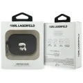 Силиконов калъф за Apple AirPods Pro 3 - Karl Lagerfeld Silicone Karl Head 3D - Черен