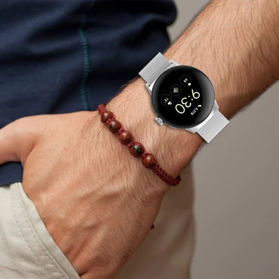 Силиконова каишка за Google Pixel Watch 4 (45mm) - Techsuit Watchband (W009) - Черна