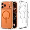 Калъф за iPhone 17 Pro - Spigen Ultra Hybrid MagSafe - Прозрачен / Оранжев