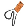 Калъф за iPhone 17 Pro Max - Spigen Ultra Hybrid MagSafe - Прозрачен / Оранжев