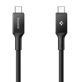 Кабел за данни Spigen Essential (EB10010CC) - Type-C към Type-C, 100W, 1м - Черен