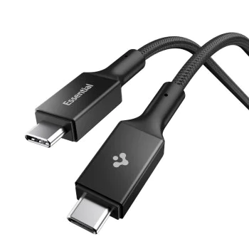 Кабел за данни Spigen Essential (EB10010CC) - Type-C към Type-C, 100W, 1м - Черен