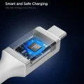 Кабел за данни Spigen Essential (EB10020CC) - Type-C към Type-C, 100W, 2м - Бял
