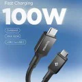 Кабел за данни Spigen Essential (EB10020CC) - Type-C към Type-C, 100W, 2м - Черен