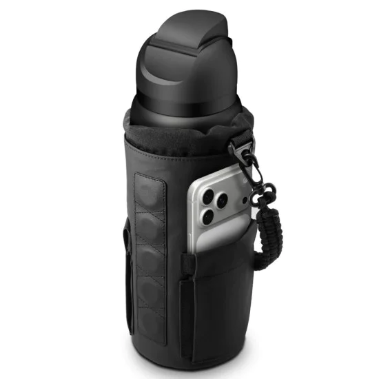 Магнитна термо чанта Spigen Magnetic Tumbler Bag LF500 - за аксесоари и телефон - Черна