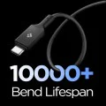 Кабел за данни Spigen Essential (EB24012CC) - Type-C към Type-C, 240W, 8K, 1.2м - Черен