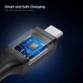 Кабел за данни Spigen Essential (EB24012CC) - Type-C към Type-C, 240W, 8K, 1.2м - Черен