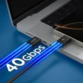 Кабел за данни Spigen Essential (EB24012CC) - Type-C към Type-C, 240W, 8K, 1.2м - Черен