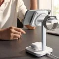 Станция за зареждане ESR CryoBoost (2C5880861) - за iPhone, Apple Watch, AirPods, Qi2 - Черна