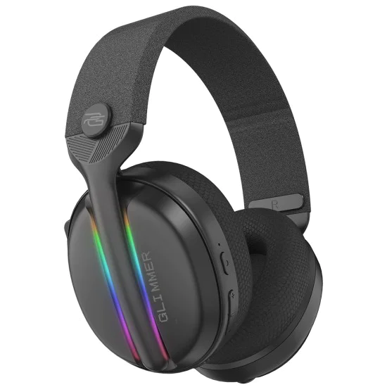Геймърски слушалки Proove Glimmer (WHGL00022001) - с микрофон, BT/2.4GHz, RGB - Черни