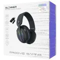 Геймърски слушалки Proove Glimmer (WHGL00022001) - с микрофон, BT/2.4GHz, RGB - Черни
