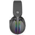 Геймърски слушалки Proove Glimmer (WHGL00022001) - с микрофон, BT/2.4GHz, RGB - Черни