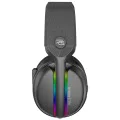 Геймърски слушалки Proove Glimmer (WHGL00022016) - с микрофон, BT/2.4GHz, RGB - Черно/Лилаво