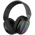 Геймърски слушалки Proove Glimmer (WHGL00022016) - с микрофон, BT/2.4GHz, RGB - Черно/Лилаво