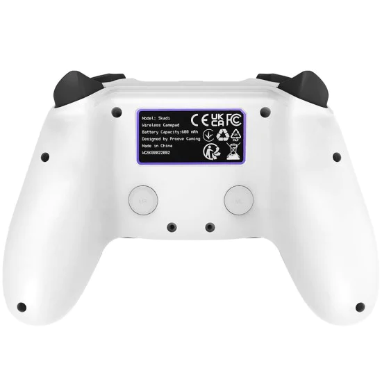 Безжичен контролер Proove Skadi (WGSK00022002) - за PS4/PC/Android - Бял