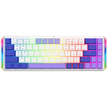 Безжична геймърска клавиатура Proove AFK (WKAFKEN22002) - RGB, 68 клавиша - Бяла