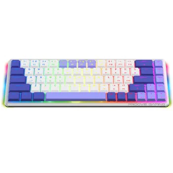 Безжична геймърска клавиатура Proove AFK (WKAFKEN22002) - RGB, 68 клавиша - Бяла