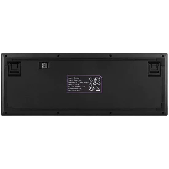 Безжична геймърска клавиатура Proove Slicker (WKSLEN00022401) - RGB, 98 клавиша - Черна