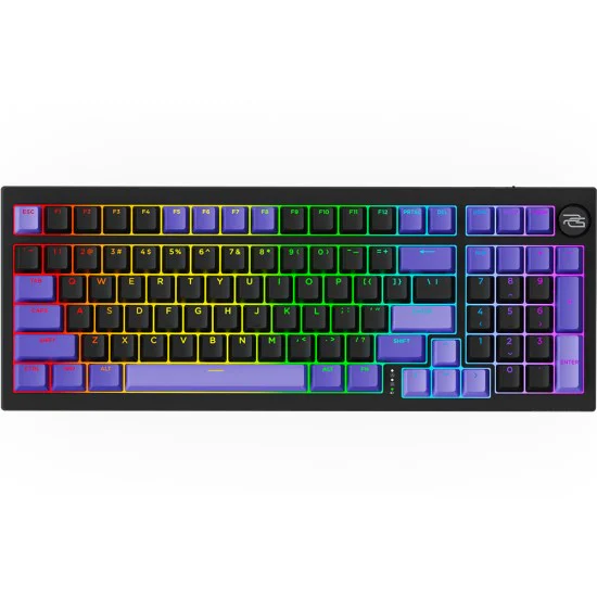 Механична безжична клавиатура Proove Slicker Pro (WKSLPEN22416) - RGB, 98 клавиша - Черна