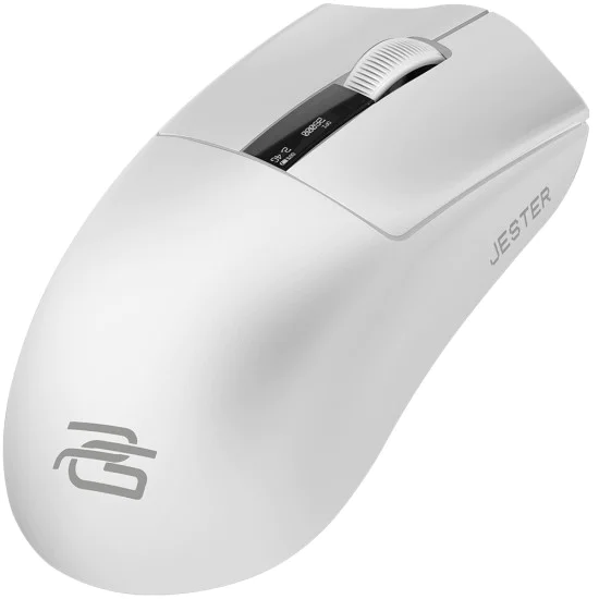 Безжична геймърска мишка Proove Jester 8K (WMJS00022002) - OLED дисплей, 26000DPI - Бяла