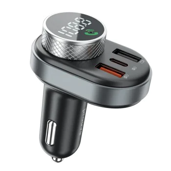 Зарядно за кола с FM трансмитер Proove (FMSL30110001) - Bluetooth 5.4, Fast Charge, 30W - Черно