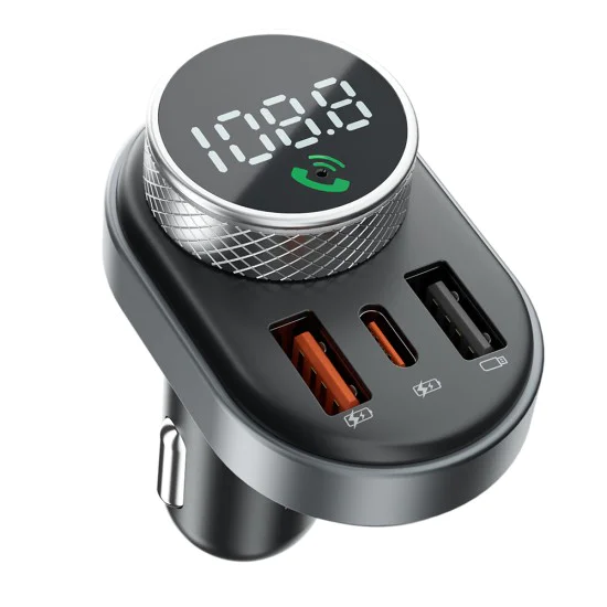 Зарядно за кола с FM трансмитер Proove (FMSL30110001) - Bluetooth 5.4, Fast Charge, 30W - Черно